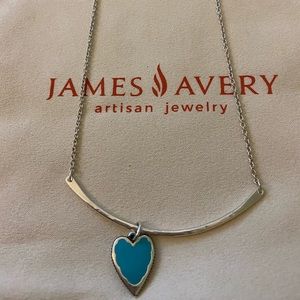 James Avery charm holder and enamel heart